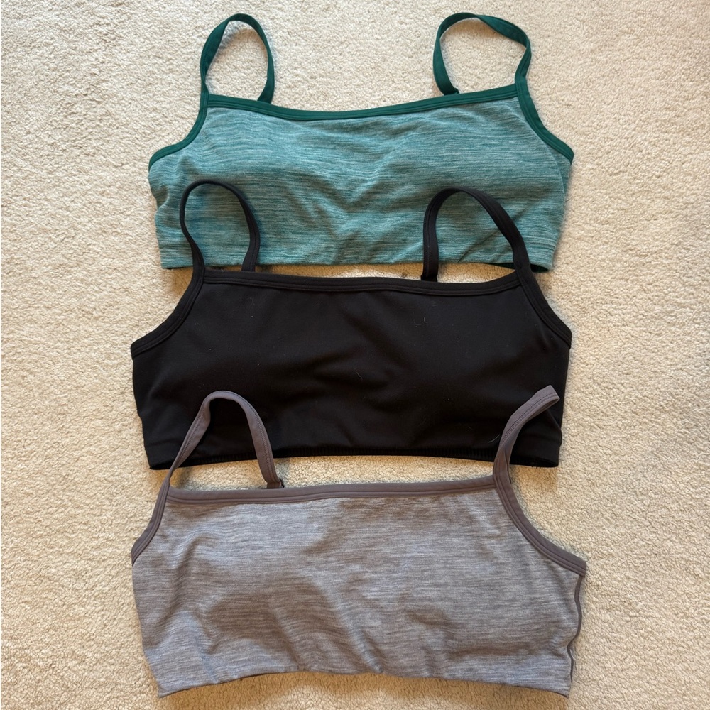 Vitality balance athletica set of 3 sports bras size XL daydream
